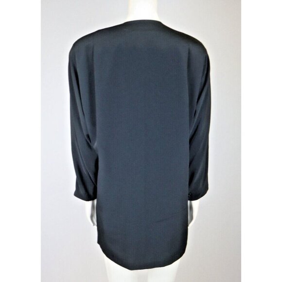 LIZ CLAIBORNE - WOMEN'S VINTAGE BLACK OVERSIZED BLAZER JACKET - SIZE 8 - Picture 6 of 8